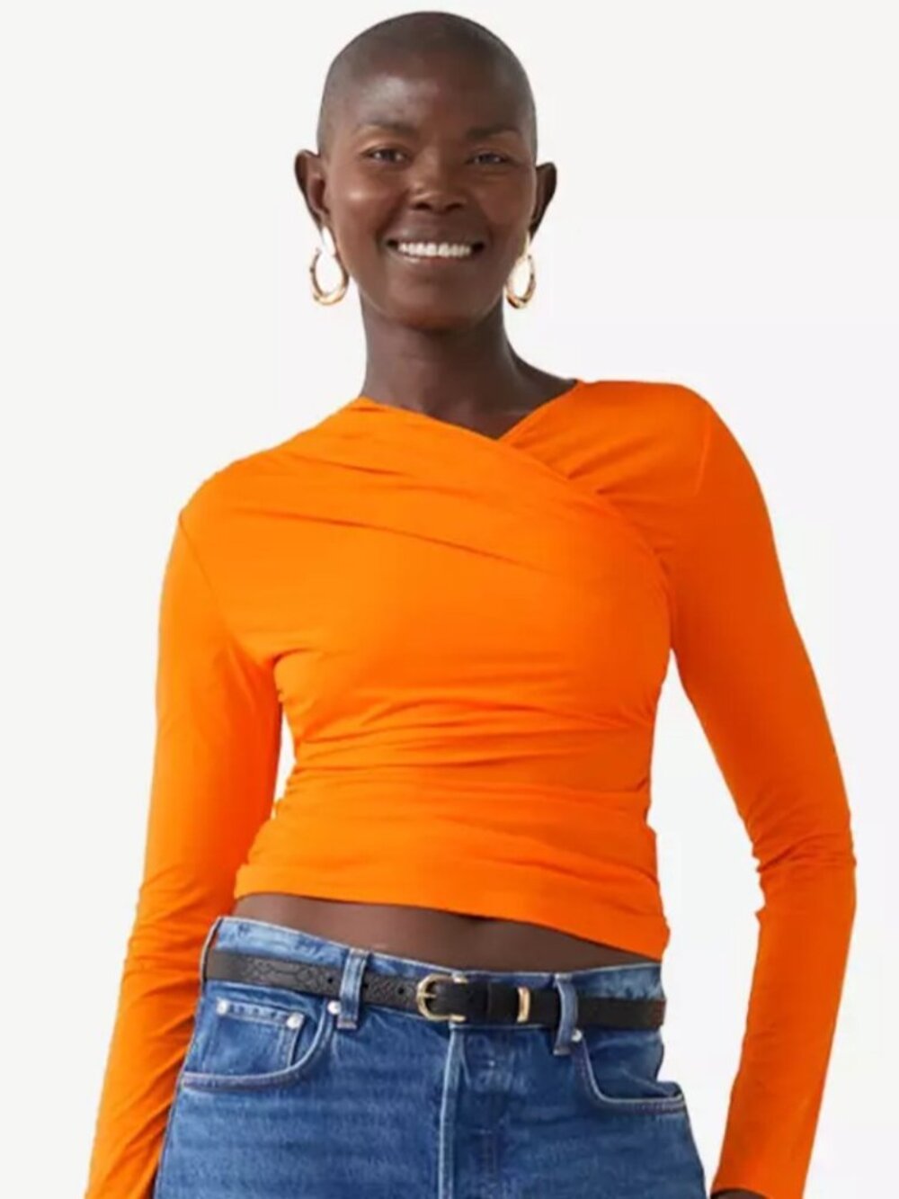 EUC & Other Stories Long Sleeve Orange Top, Sz - Sm